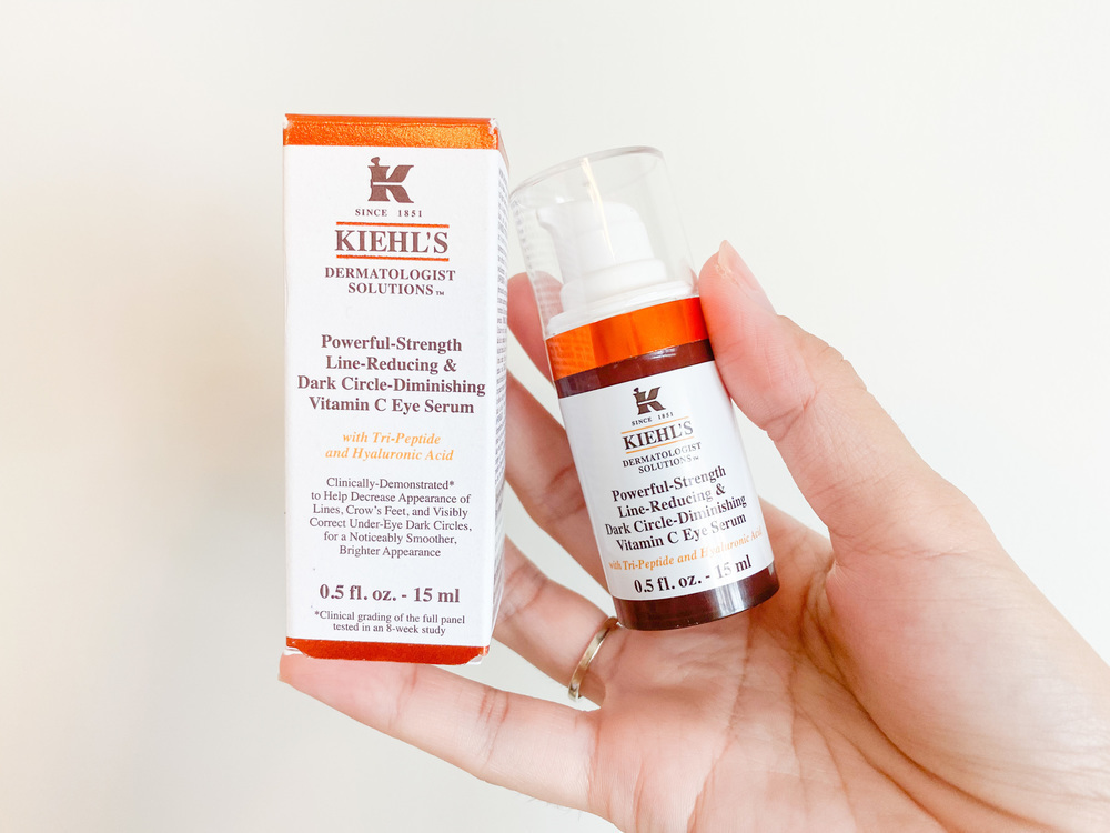 Kiehls 眼部精華 維C亮眼精華霜 黑眼圈 浮腫 好用 推薦