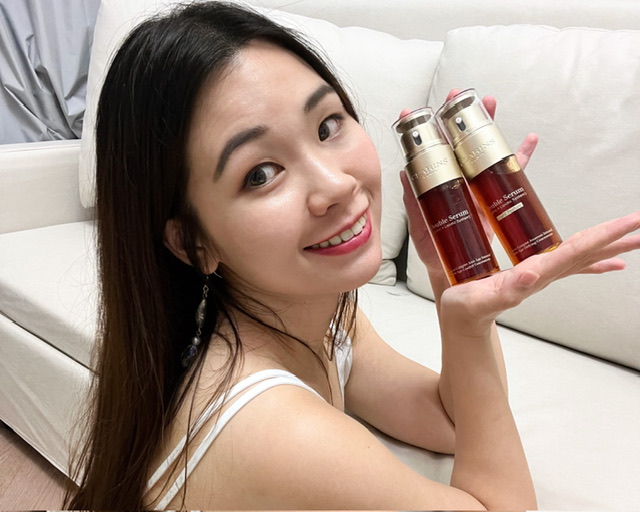 Clarins 輕盈版 賦活雙精華 DOUBLE SERUM LIGHT 好用 評價 推薦 用家分享