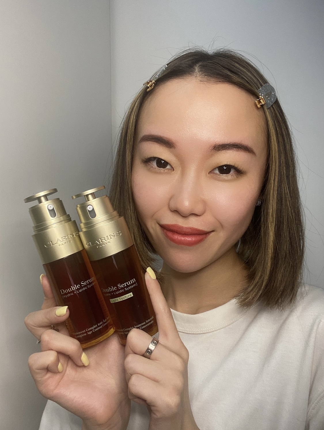 Clarins 輕盈版 賦活雙精華 DOUBLE SERUM LIGHT 好用 評價 推薦 用家分享