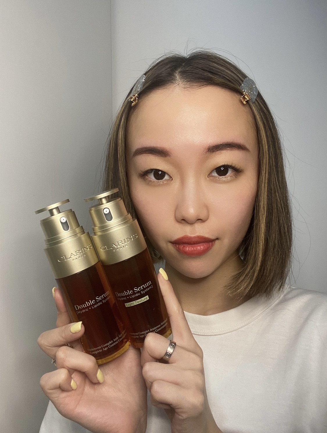 Clarins 輕盈版 賦活雙精華 DOUBLE SERUM LIGHT 好用 評價 推薦 用家分享