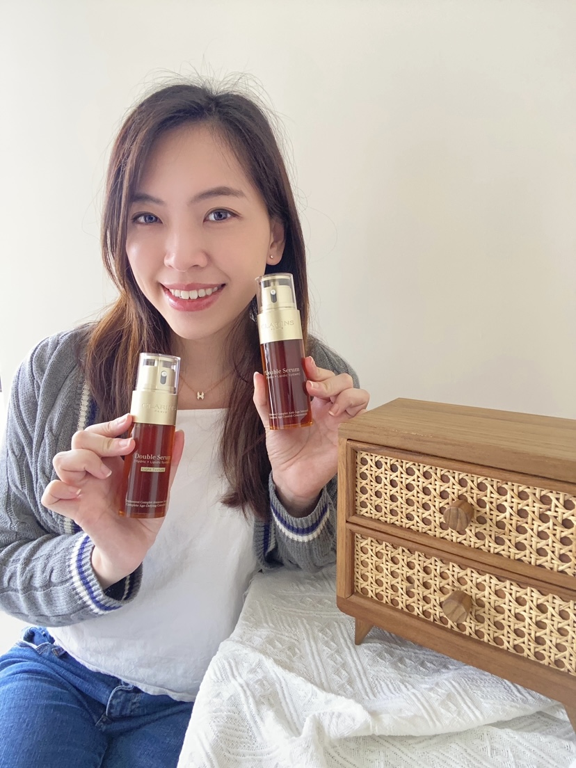 Clarins 輕盈版 賦活雙精華 DOUBLE SERUM LIGHT 好用 評價 推薦 用家分享