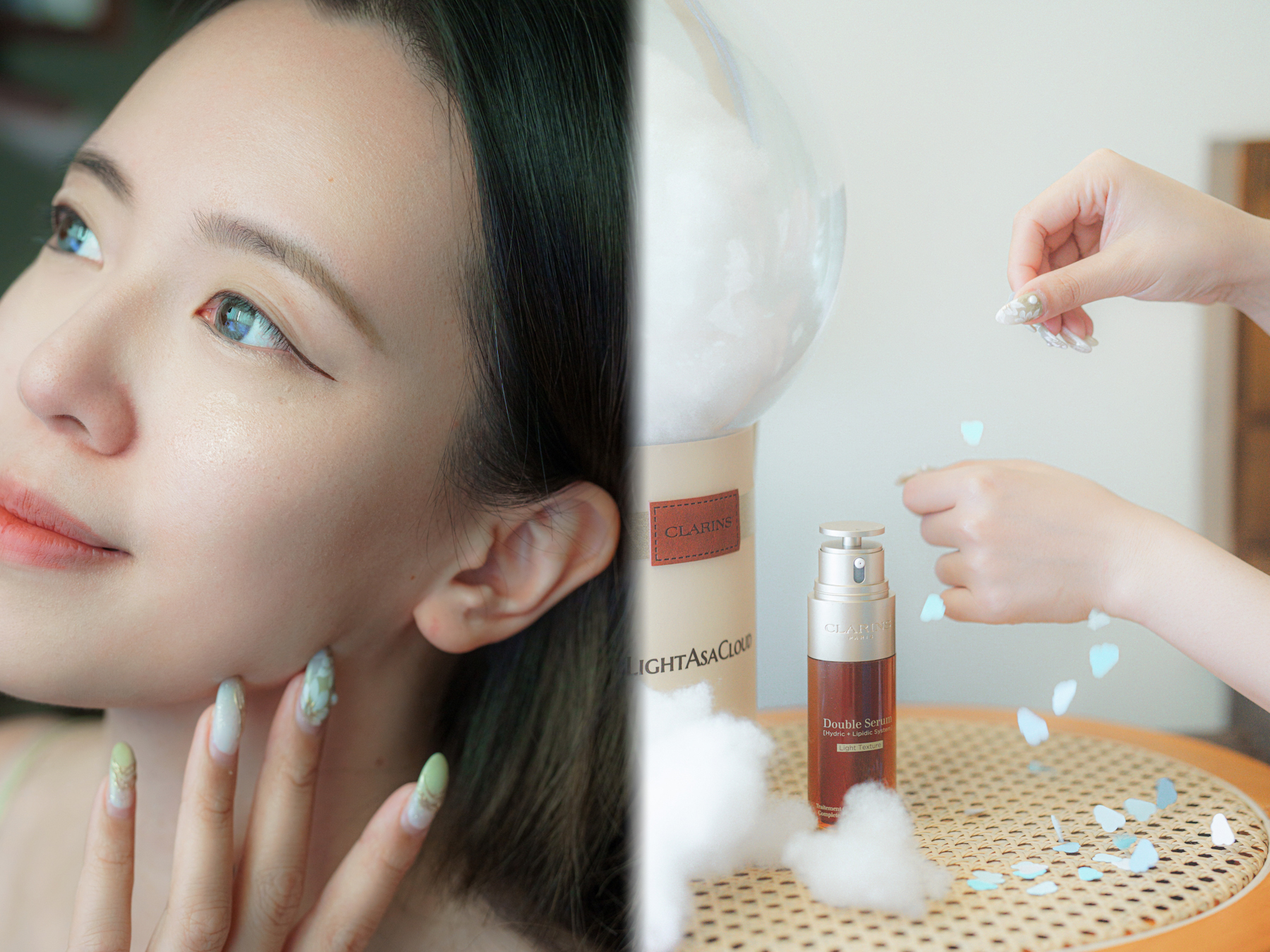 Clarins 輕盈版 賦活雙精華 DOUBLE SERUM LIGHT 好用 評價 推薦 用家分享