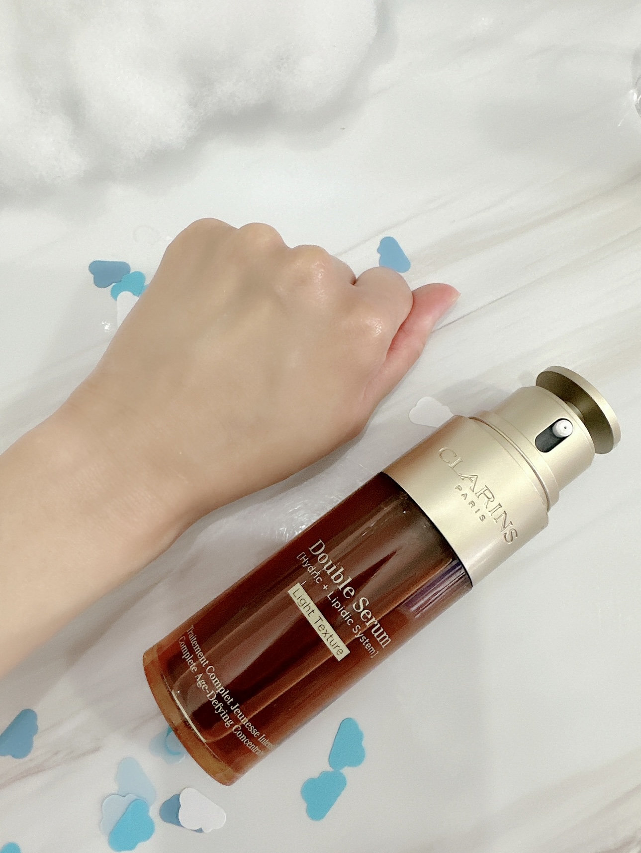 Clarins 輕盈版 賦活雙精華 DOUBLE SERUM LIGHT 好用 評價 推薦 用家分享