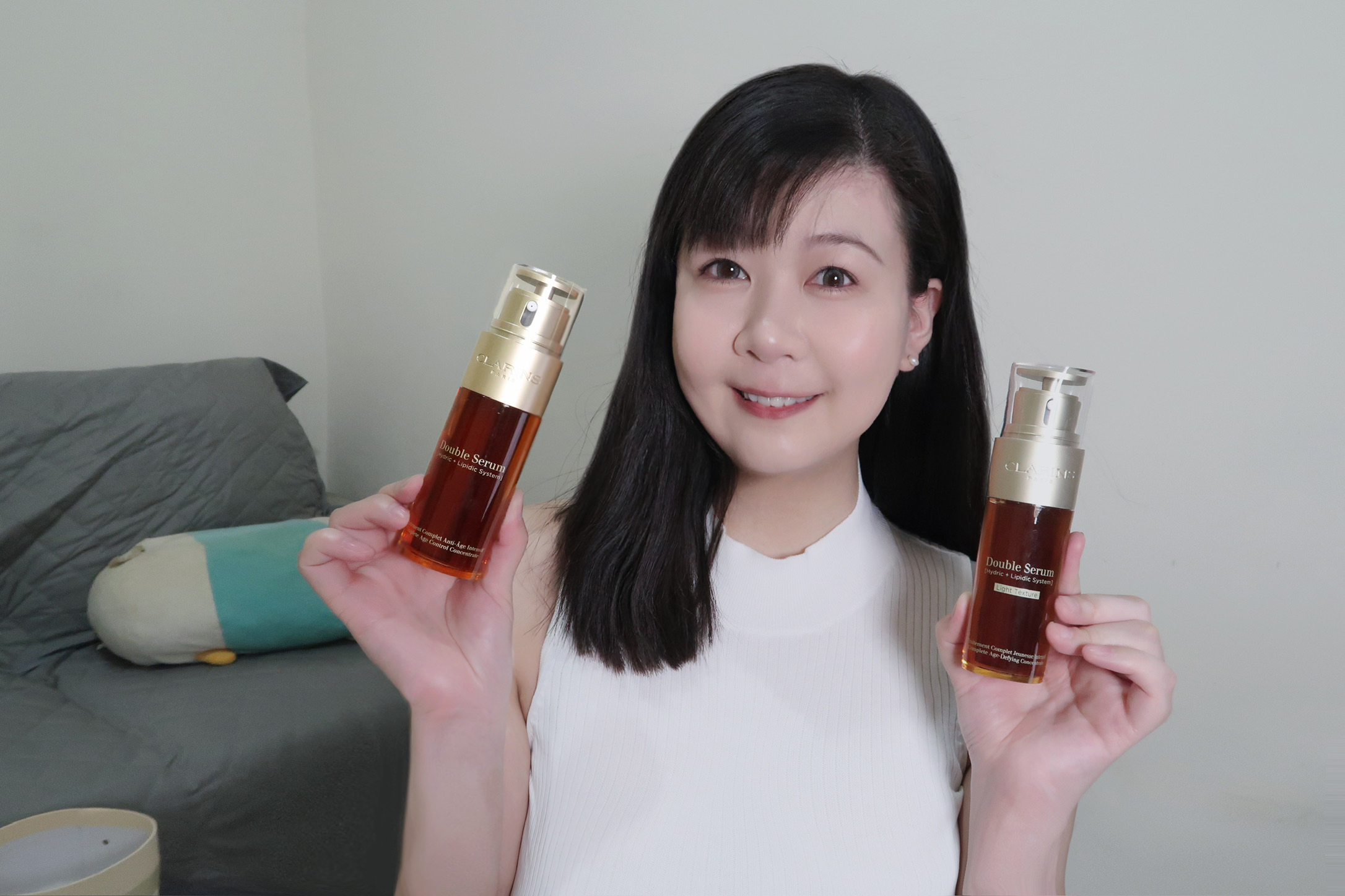 Clarins 輕盈版 賦活雙精華 DOUBLE SERUM LIGHT 好用 評價 推薦 用家分享